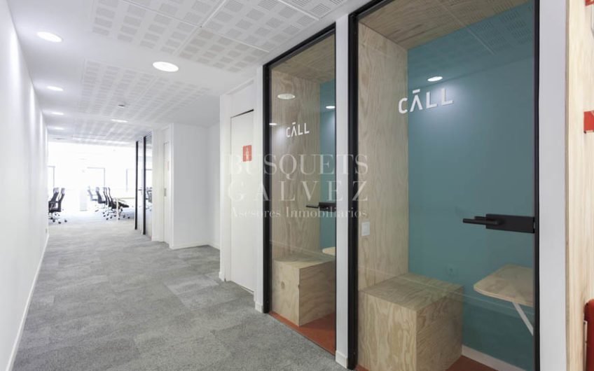 oficina en alquiler en Barcelona Josep Tarradellas diáfana